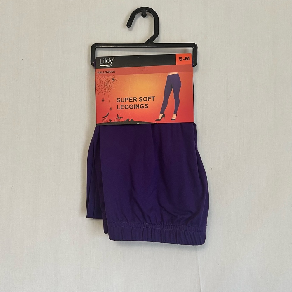 Lildy Super Soft Purple Leggings for Women